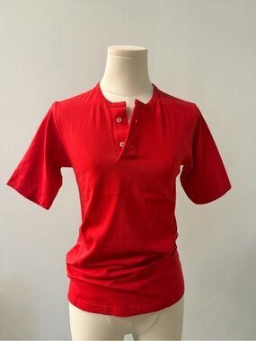 Vintage Augusta Sportswear women’s Red Short-Sleeve Henley